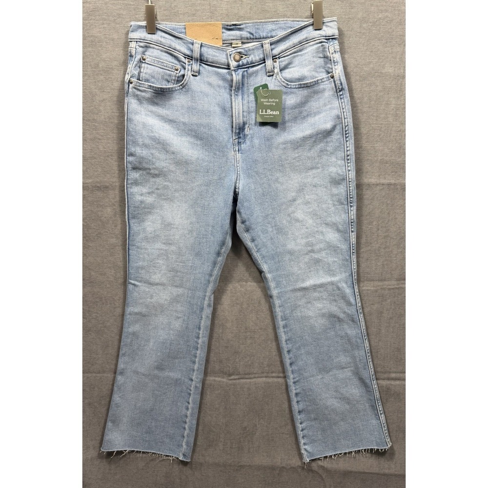 L. L. Bean Women's Every Day Boot Cut High Rise Denim Jeans Size 14 Reg New
